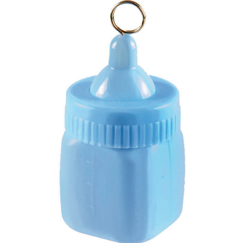 Baby Bottle Balloon Weight - blue - Pixie Party Boutique
