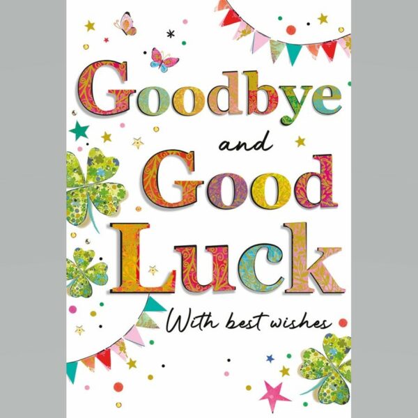 Large Greeting Card - Goodbye & Good Luck